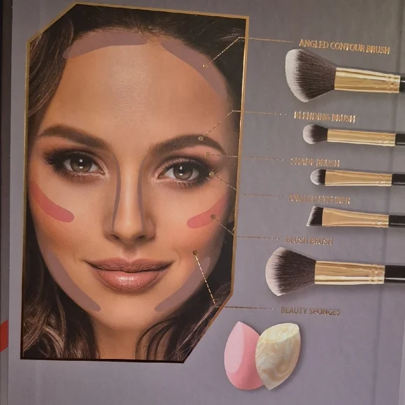 Beauty Evolved Makeup Brush and Sponge Set - Picture 2 of 4